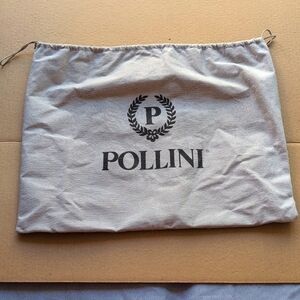 Pollini Grey Drawstring Dust Cover Storage Bag